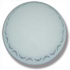 PLAFONNIER ROND VERRE 05 SABLE 300MM, LED 12W 