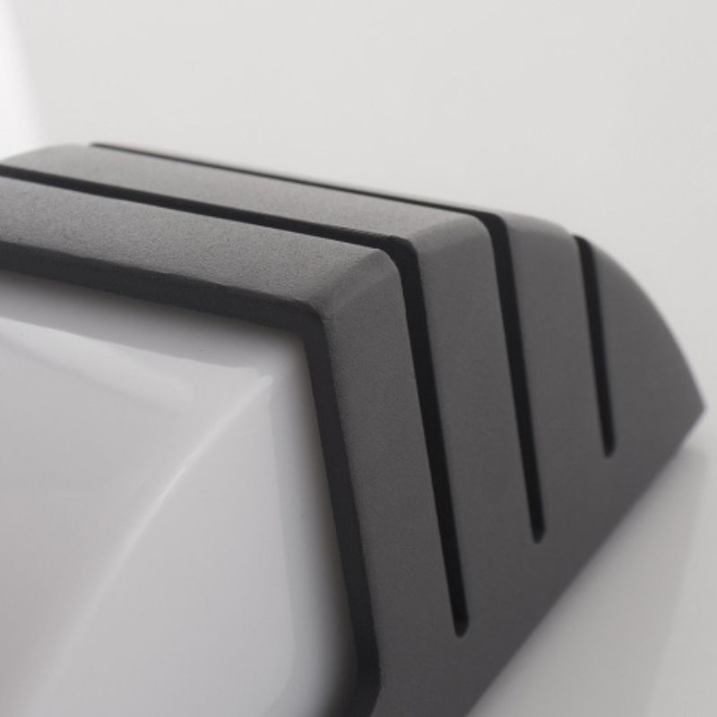 APPLIQUE LED LYON 8W 345 X 120MM NOIRE 6500K