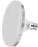 LAMPE BOMBE 30W 150mm B22 BLANCHE CHROMEE 