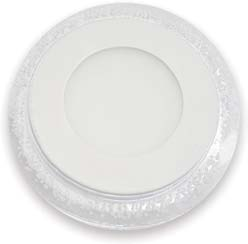 PANEL LED ROND NAPOLI 8+4W ENCASTRE BLC/VERT 