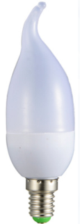 LAMPE BOUGIE SABLEE LED 3W E14 6500K 