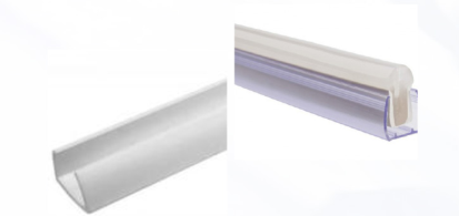 RAIL EN PLASTIC POUR RUBAN 1MT 