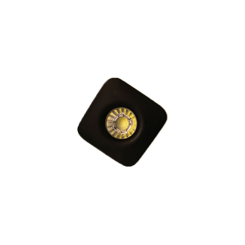 SPOT ALUMINIUM TURIN NOIR CARRE 