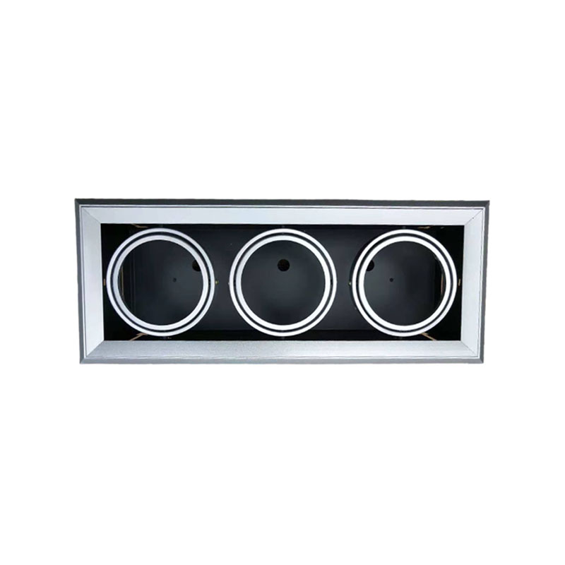 SPOT ARGENT MAYA ENCASTRABLE TRIPLE AR111 