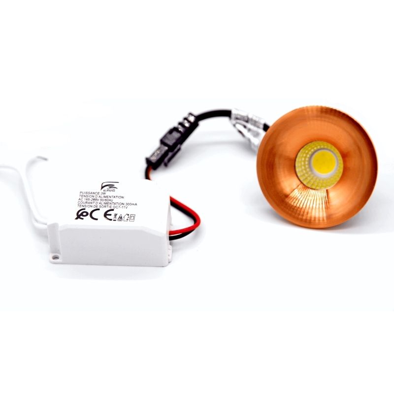 SPOT LED POUR NICHE 3W ROSE GOLD 4000K