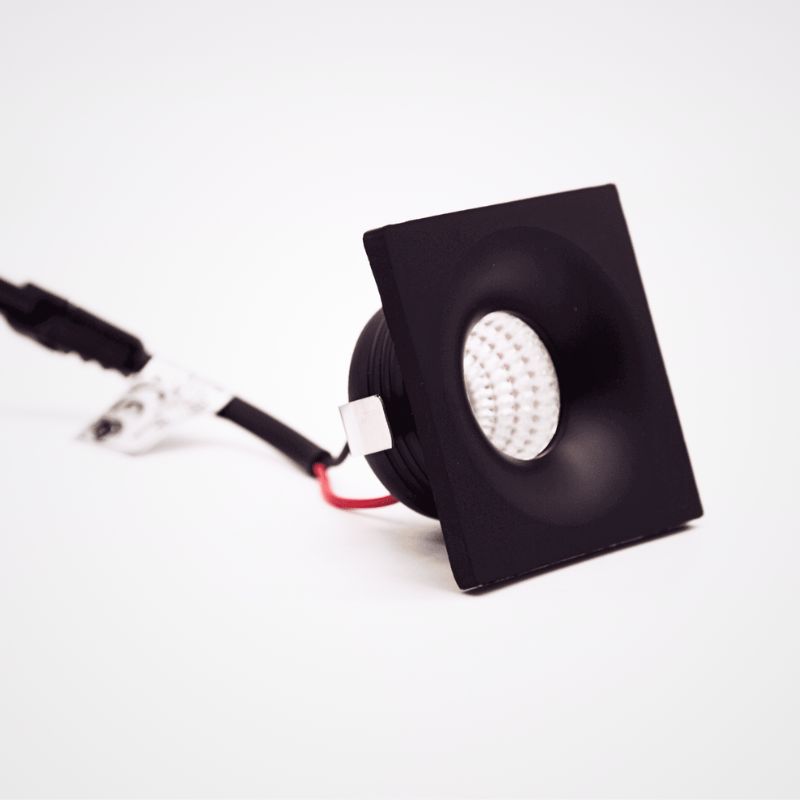 SPOT LED POUR NICHE 3W CARRE BLACK 4000K