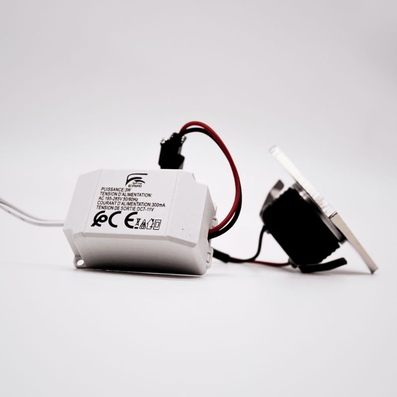 SPOT LED POUR NICHE 3W CARRE SN 4000K