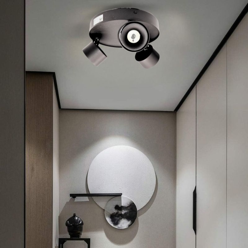 SPOT LED CAM NOIR ROND 12W*3R 6500K