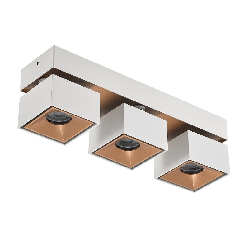 SPOT LED CAM BLANC / DORE CARRE 12W*3 4000K 