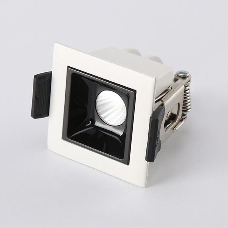 SPOT LED ENCASTRE SIENNE BLANC / NOIR 2W 4000K 45*45*H50MM