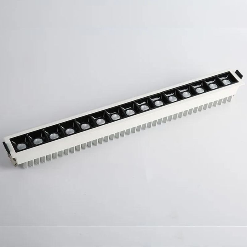 SPOT LED ENCASTRE SIENNE BLANC / NOIR 30W 3000K 415*45*H50MM