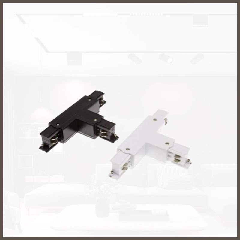 CONNECTEUR TEE NOIR DE RAIL POUR SPOT 