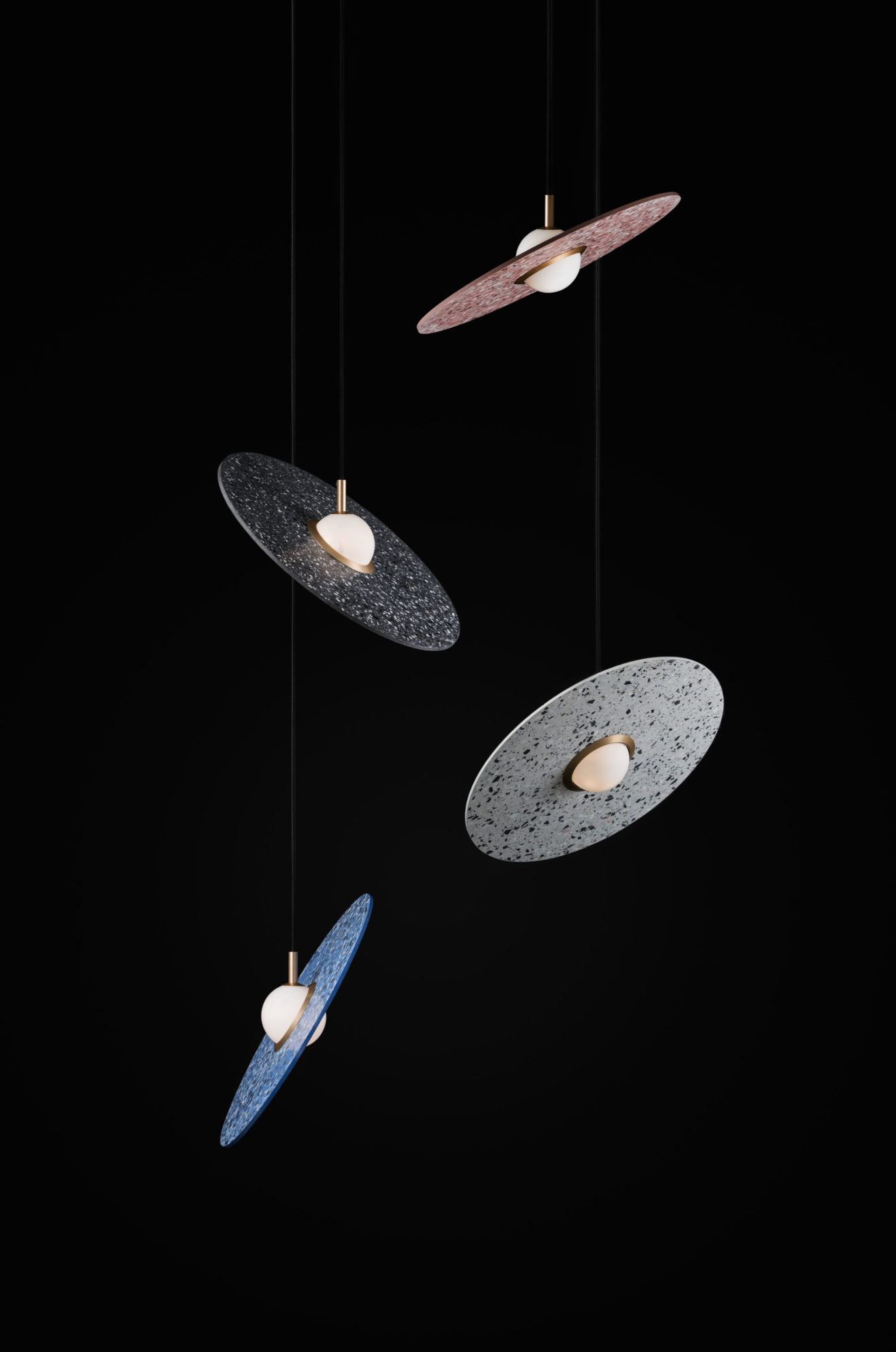 SUSPENSION LED MARS 5W BLEUE 350*120 MM 4000K