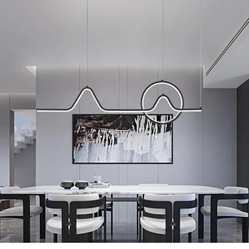 SUSPENSION LED BELLA  NOIRE 900*300MM 40W X3