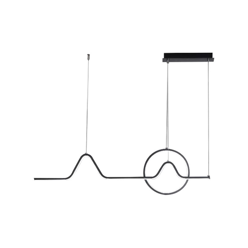 SUSPENSION LED BELLA  NOIRE 900*300MM 40W X3