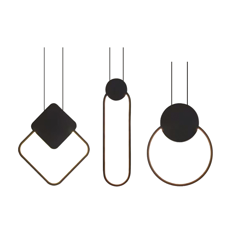 SUSPENSION KLAMA NOIRE 36W 3000K