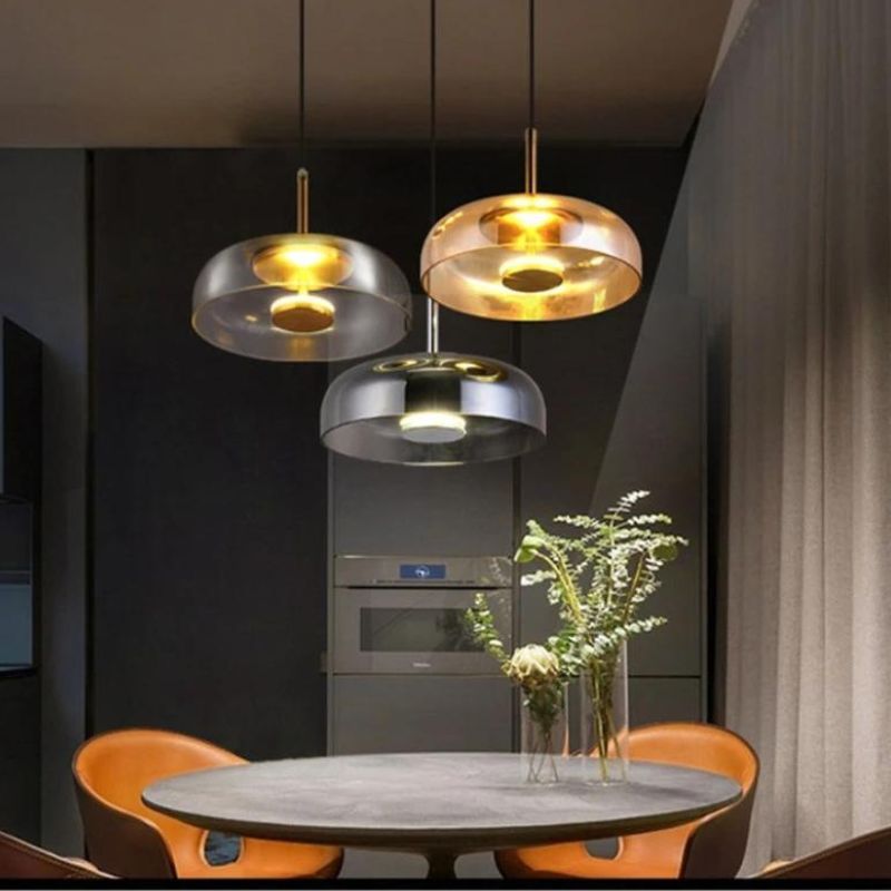 SUSPENSION LED SILA AMBRE 230MM 12W 3000K
