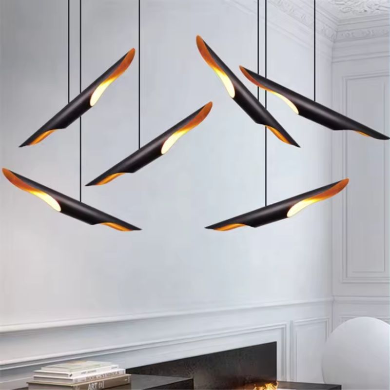 SUSPENSION COLTA NOIRE / DOREE 600*600 MM E27*10