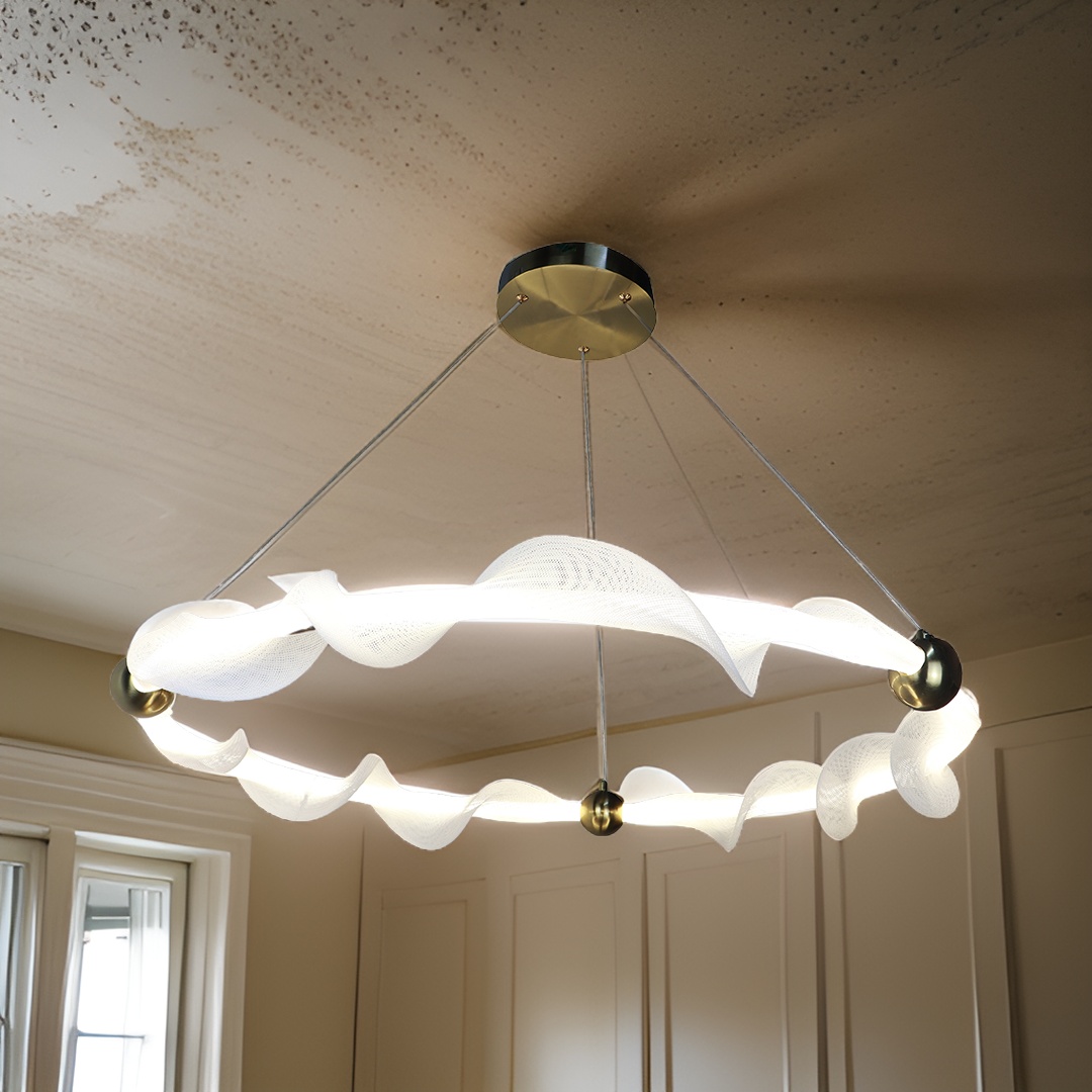 SUSPENSION LED RIVO DOREE 750 MM 80W 4000K 