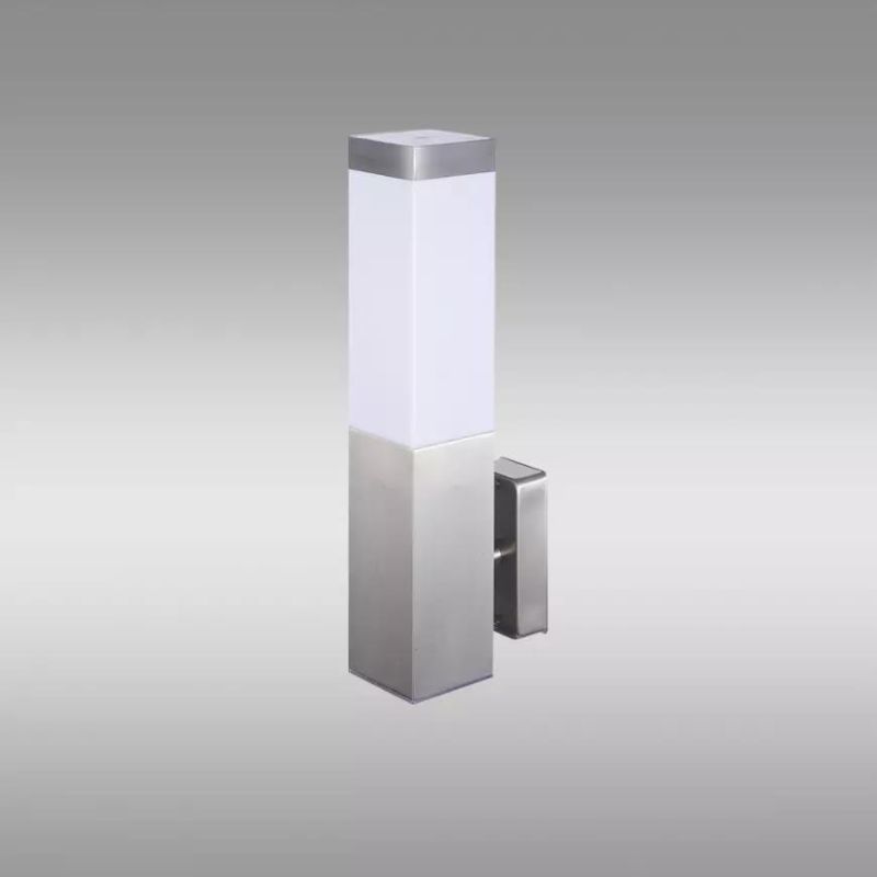 APPLIQUE MURALE LED CASTILLA + LAMPE LED A60 9W 4000K INOX IP44 