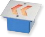 BALISSAGE LED FLECHE 2 W 70 X 70MM BLEU (484505) 