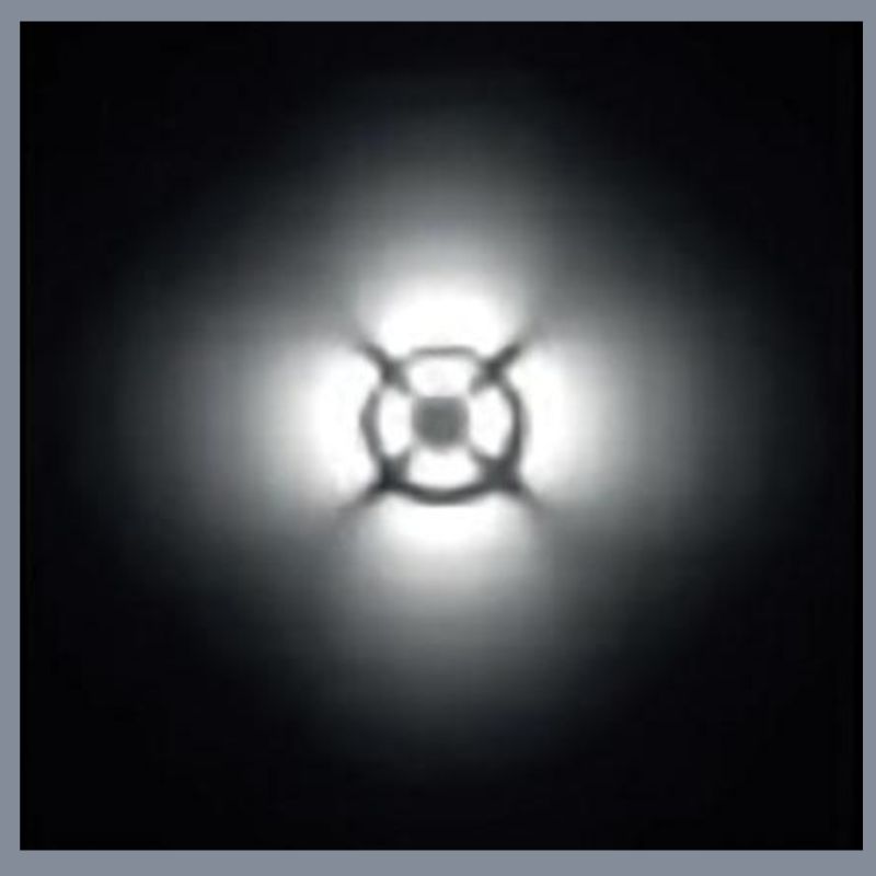 ENCASTRE DE SOL LED MALTA NOIRE 4 DIFFUSEURS 3W 3000K  IP65