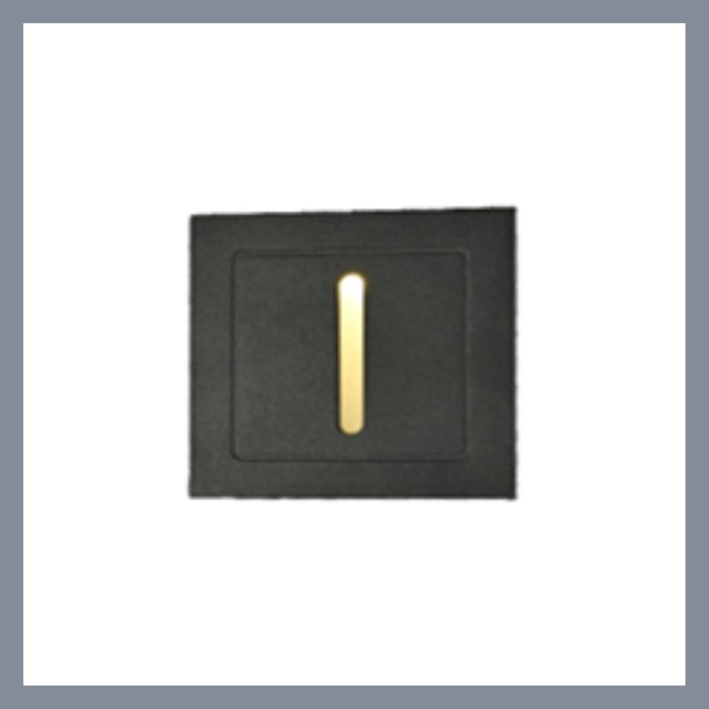 BALISAGE LED YORKA CARRE NOIRE 2W 4000K  IP54 