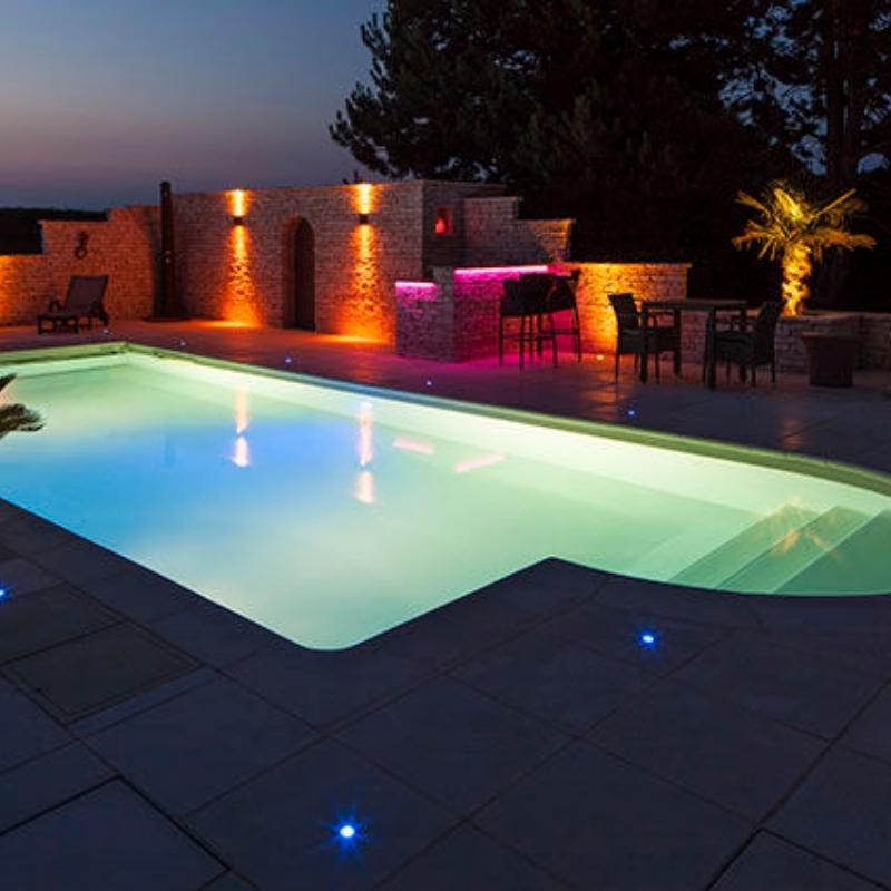 PROJECTEUR PISCINE LED 6W 12V  RGB IP68 