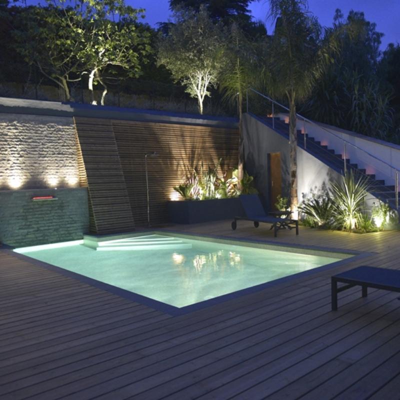 PROJECTEUR PISCINE LED PEKIN 45W ROND 12V  RGB IP68