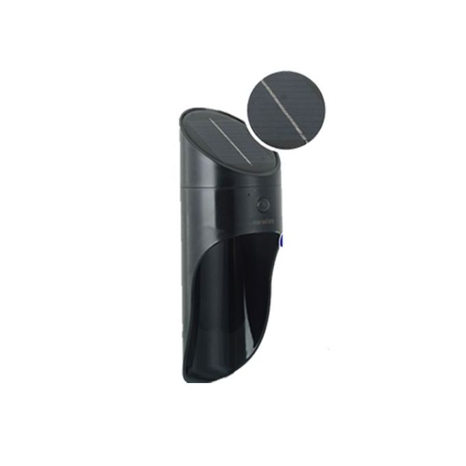 APPLIQUE SOLAIRE LED AVEC DETECTEUR 6500K NOIRE 