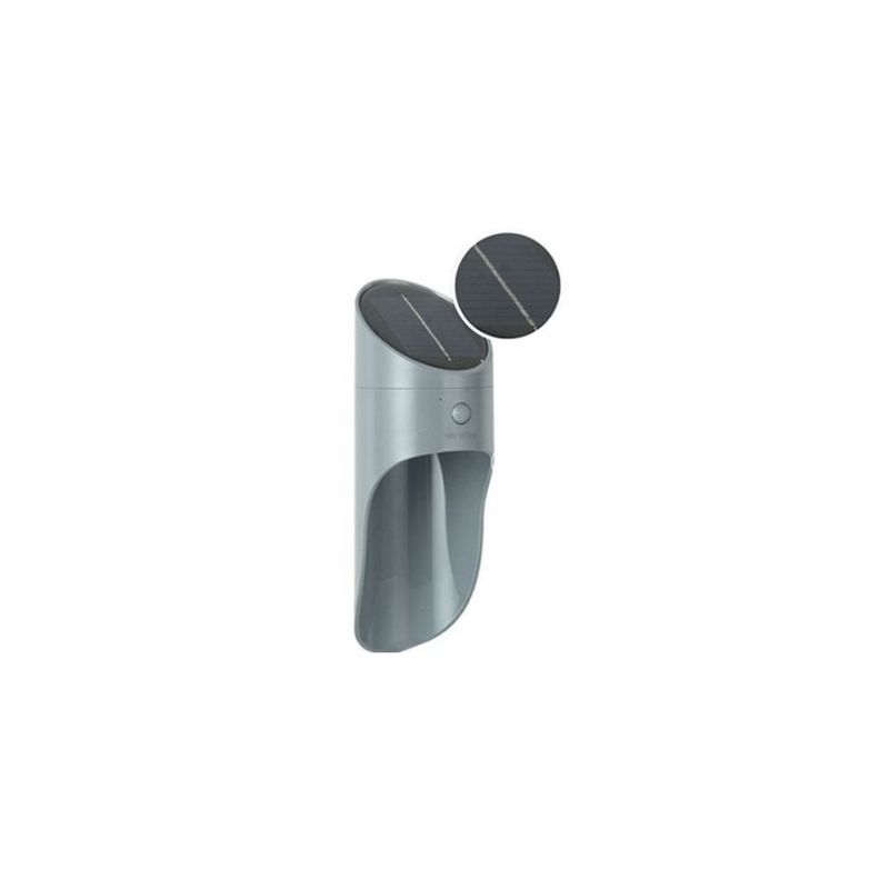 APPLIQUE SOLAIRE LED AVEC DETECTEUR 6500K GRIS 