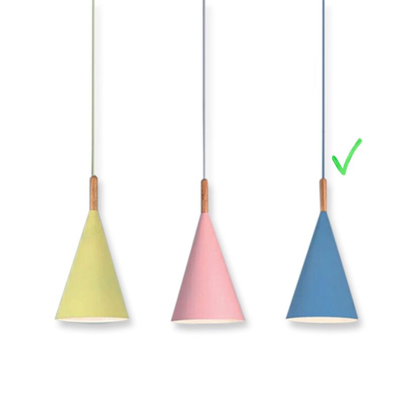 SUSPENSION ENTONNOIR 185*400 MM_BLEU