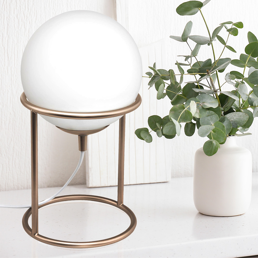 LAMPE DE TABLE PLATINA DOREE 150X260 MM E27