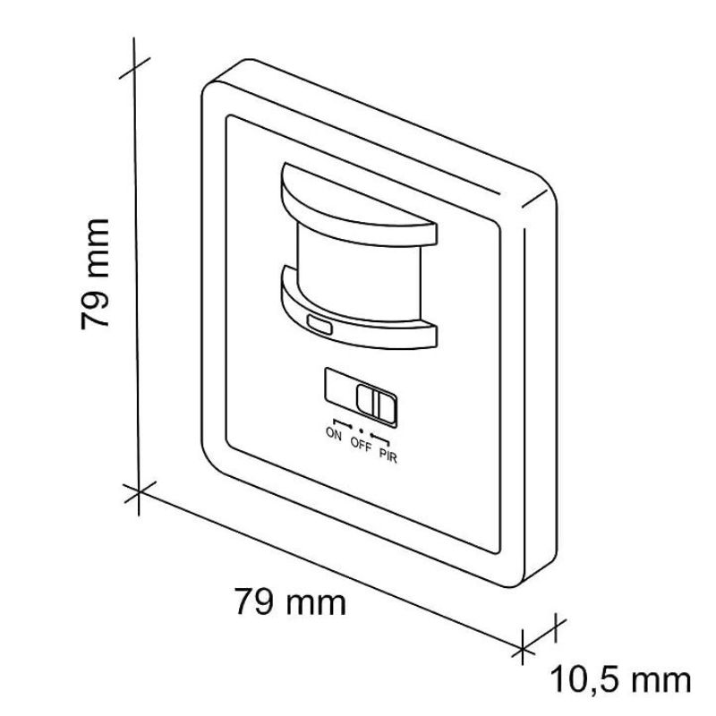 DETECTEUR DE MOUVEMENT A INFRAROUGE IP20 DM-05