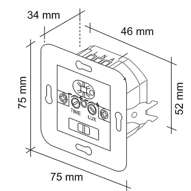 DETECTEUR DE MOUVEMENT A INFRAROUGE IP20 DM-05