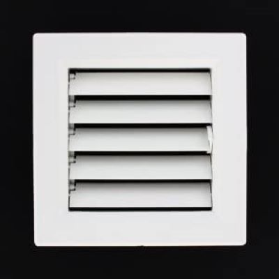 GRILLE DE VENTILATION PLASTIQUE,190X190MM AVEC VOLET N12Z