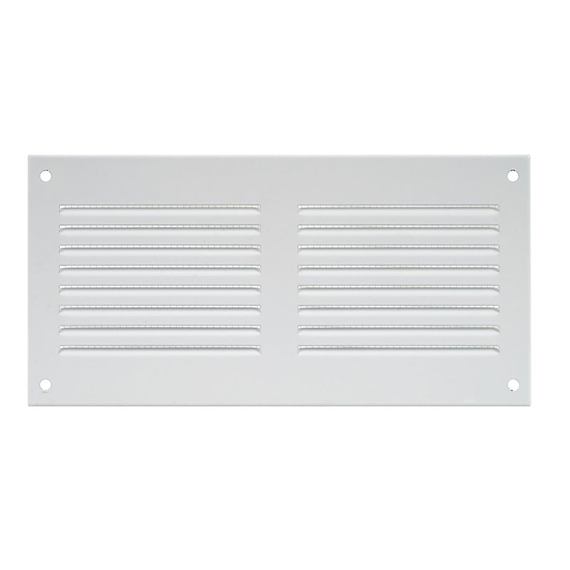 GRILLE EN METAL BLANCHE, 200X100MM MR2010 EU