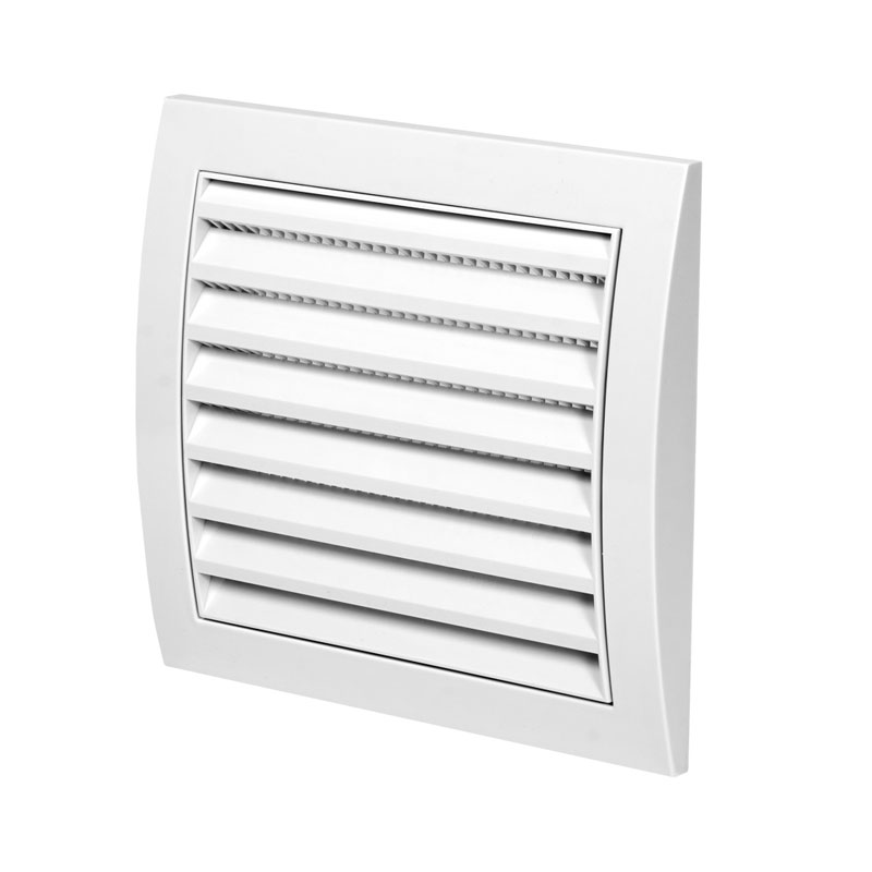 GRILLE DE VENTILATION EN PLASTIQUE BLANCHE, 148X153 MM N10 EU 