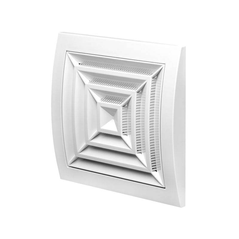 GRILLE DE VENTILATION EN PLASTIQUE BLANCHE, 148X153 MM, PLAFOND N10G EU 