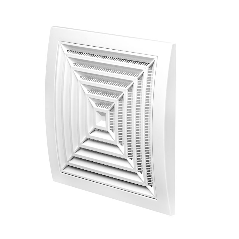 GRILLE DE VENTILATION EN PLASTIQUE BLANCHE, 190X190 MM, PLAFOND N12G EU 