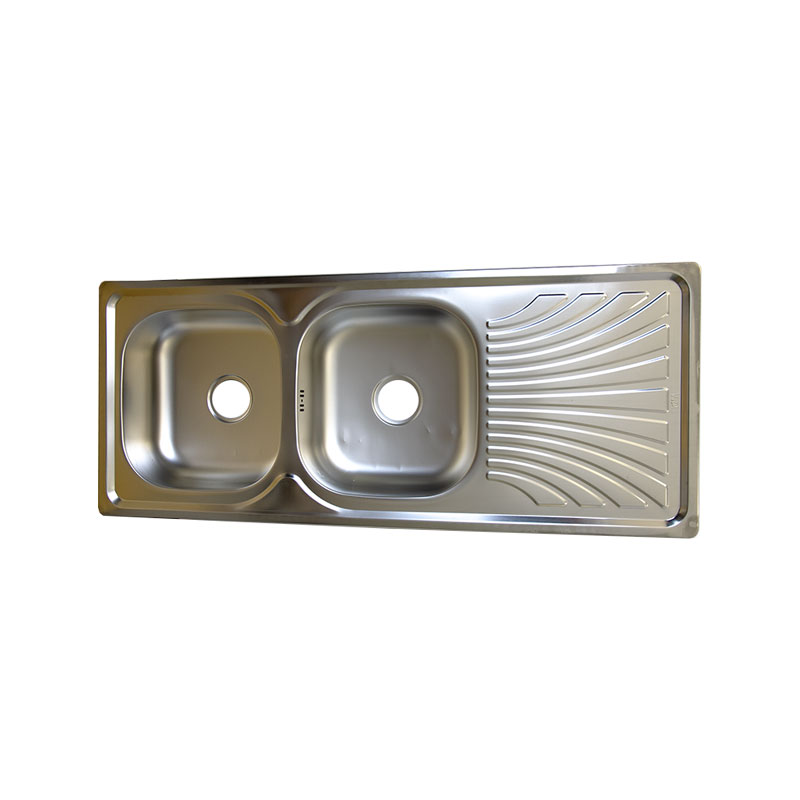 EVIER DBLE 120*50 N (V-12050) + BANDE GM 17CM 