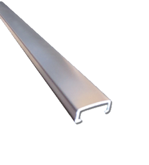 BAGUETTE ALUMINIUM CARREE PLINTE 2.60M (10MM)(ZJ-U9)