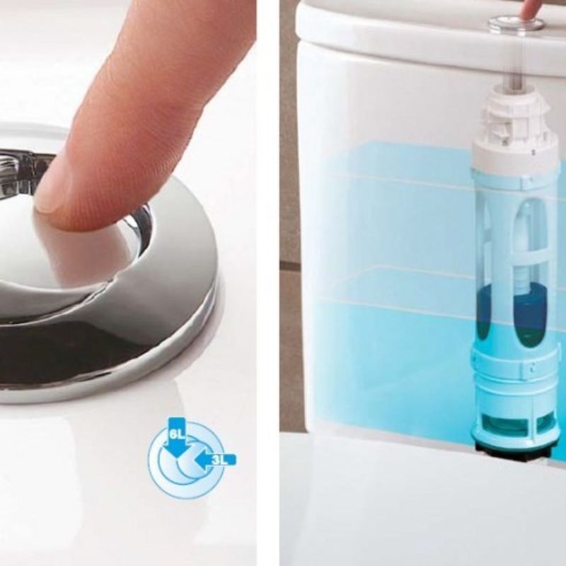 MECANISME IDROPOL DOUBLE 3/6L AVEC FLOTTEUR BAS (A860)