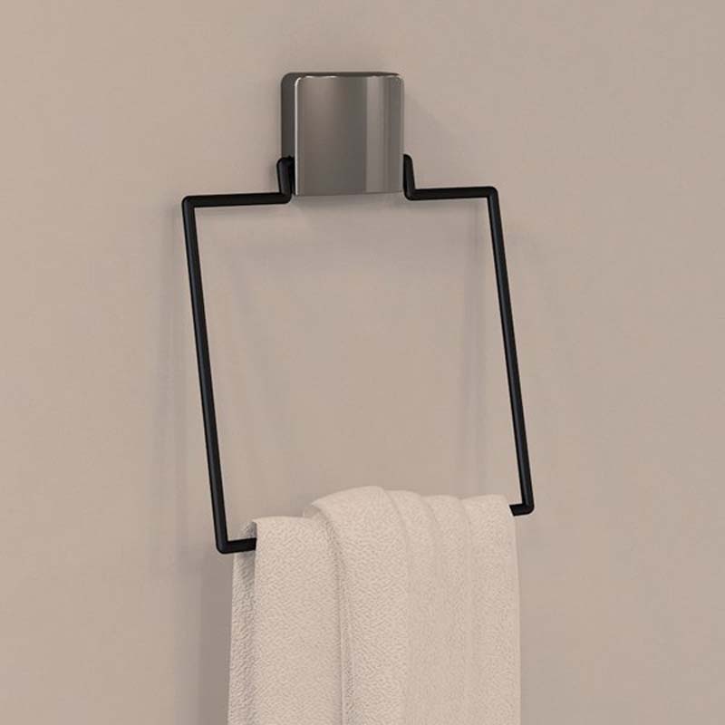 PORTE SERVIETTE CARREE NOIRE (DC-5060)