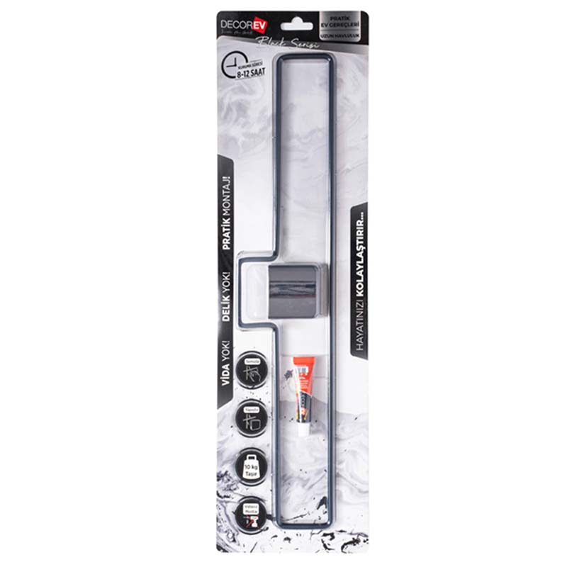 PORTE SERVIETTE BARRE NOIRE (DC-5061)