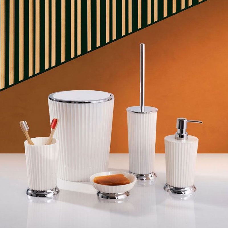 SET ACCESSOIRE SDB NELY TRANSPARENT (M-SAS08-01) 
