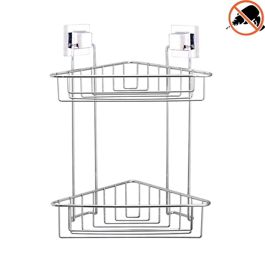 MEUBLE DE COIN SDB A 2 NIVEAU AVEC AUTOCOLLANT ADHESIF TT-257