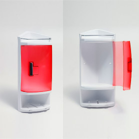 COIN SDB EN PLASTIQUE AVEC PORTE ROUGE (M-S05-18)
