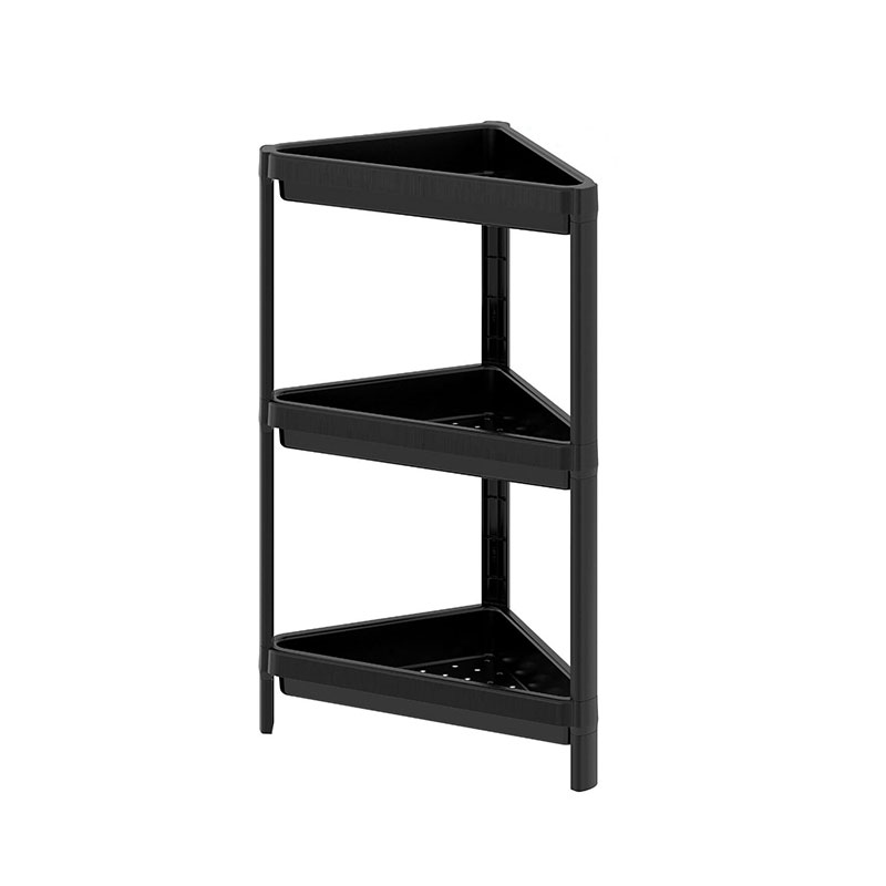 ETAGERE SDB D ANGLE NOIRE (OM02)