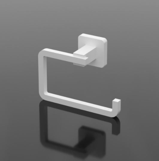 PORTE-PAPIER HUGIENIQUE EN ALUMINIUM - BLANC MAT TT-394
